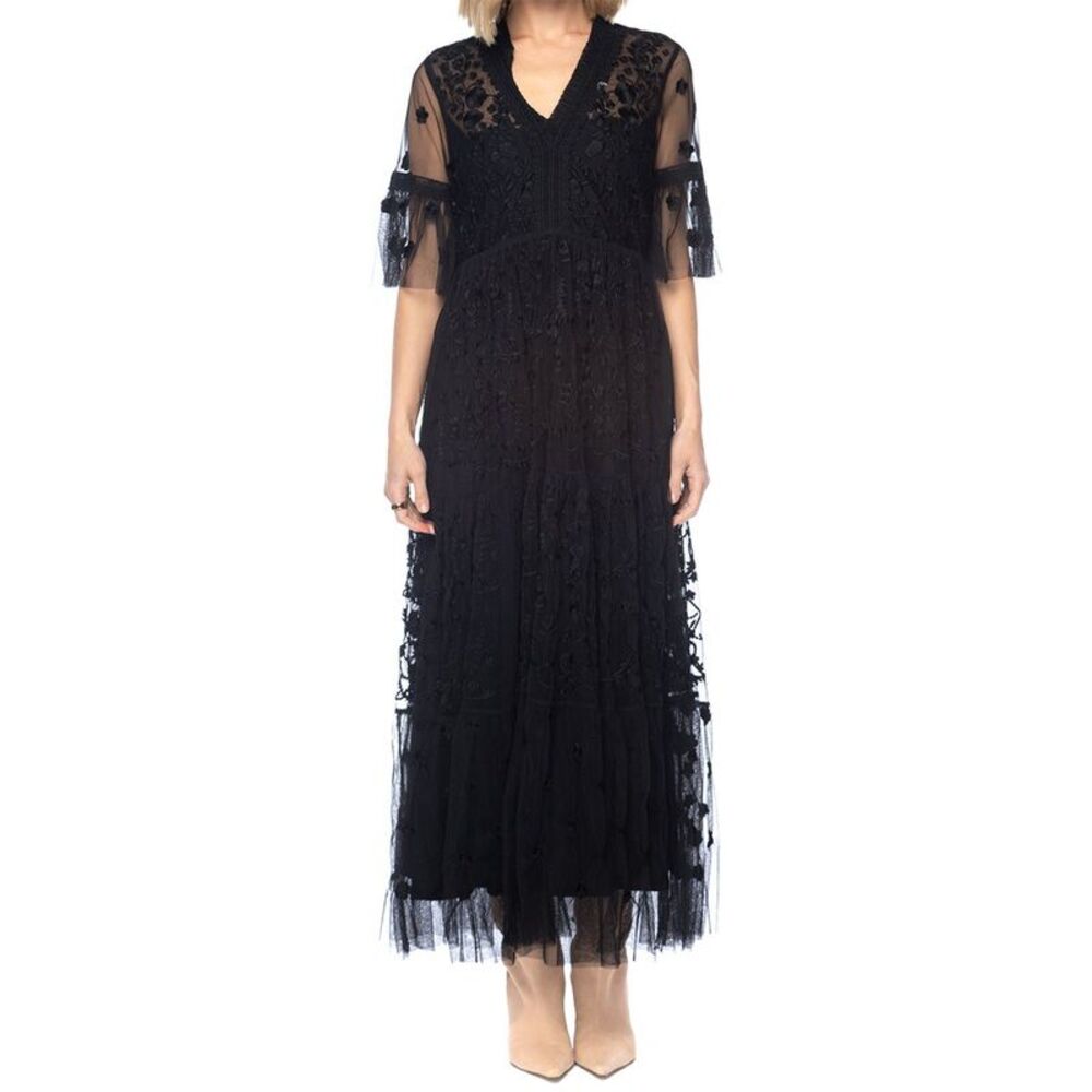 Tolani Womens Carley Maxi Dress, Black